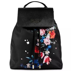 Ted Baker Black Floral Backpack